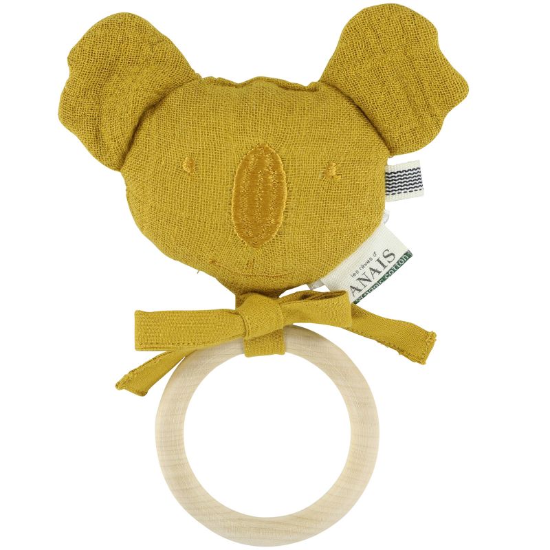 Anneau de dentition en bois koala Bliss Mustard  Trixie